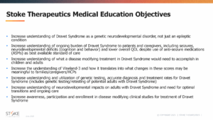 Document outlining Stoke's Medical Education objectives